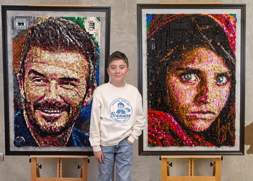 Albert, copilul-minune din Cluj: de la piese LEGO la un portret pentru David Beckham