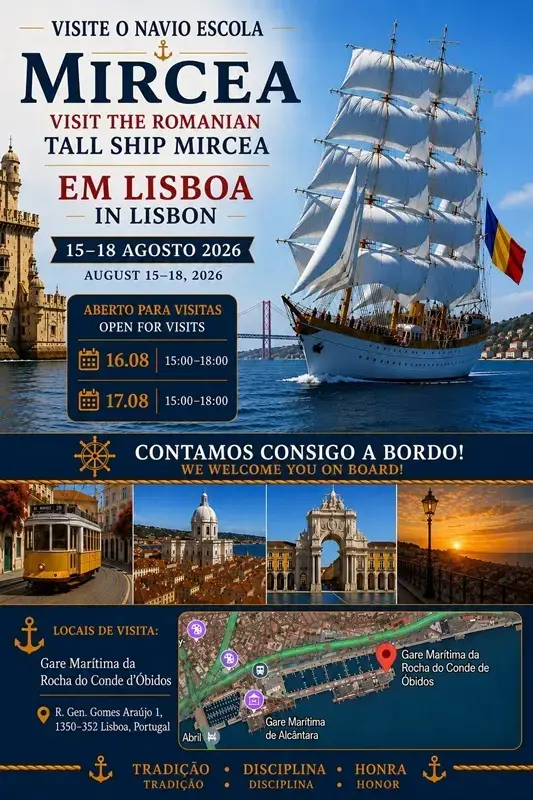Bricul Mircea, ambasadorul României la Lisabona, de Ziua Marinei