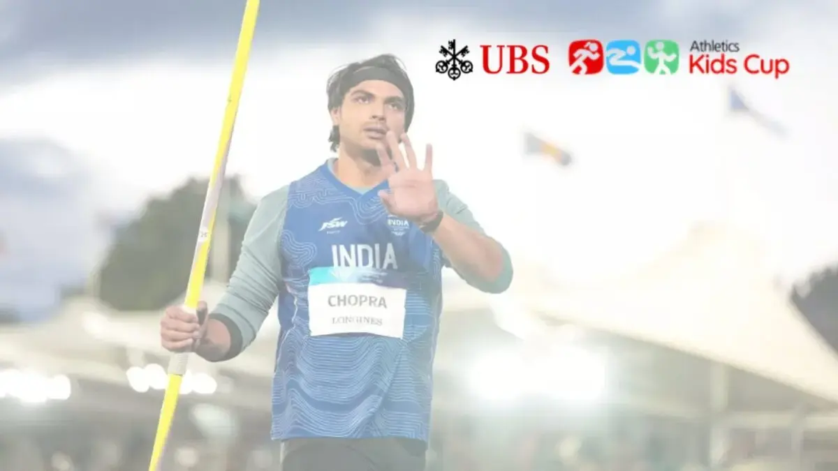 Neeraj Chopra a preluat co-proprietatea UBS Athletics Kids Cup, stimularea inițiativei de sport pentru tineri