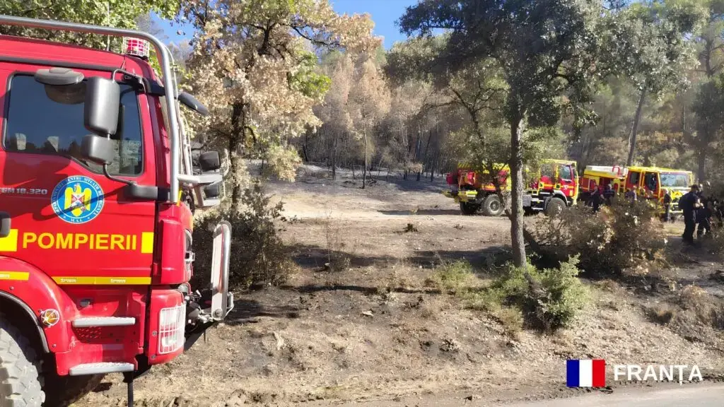 Pompierii români intervin în Franța și Grecia pentru a preveni și stinge incendiile de vegetație