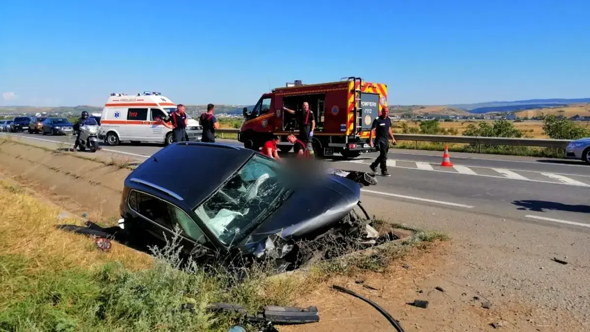 Tragedie pe DN1: O fetiță de 9 ani a murit într-un accident lângă Cluj