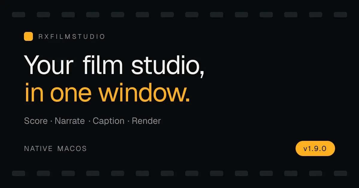 RxFilm Studio transformă editarea video într-o experiență automatizată pe macOS