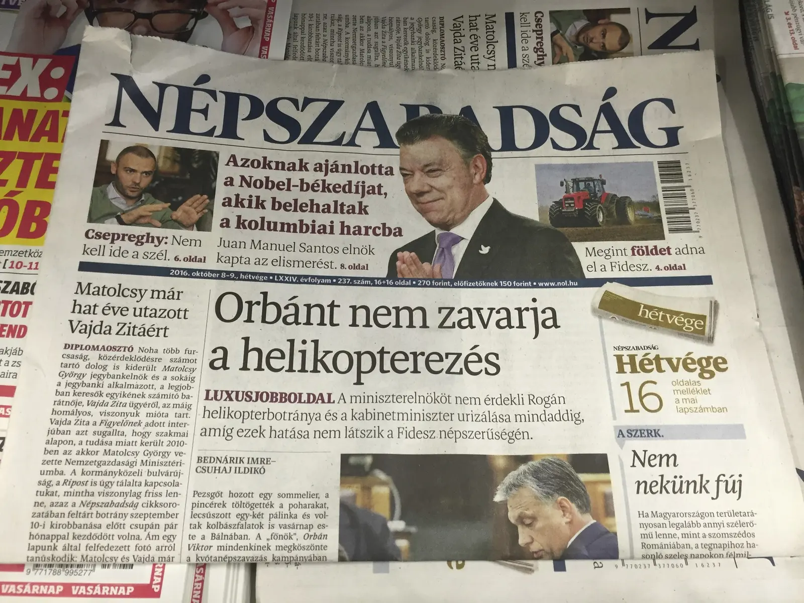 Nepszabadsag, cotidian ungărean de stânga, relansat după un deceniu de absență
