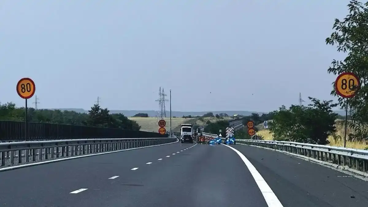 Restricții pe A1 între Traian Vuia și Margina: de ce se închid banda de urgență și prima voie