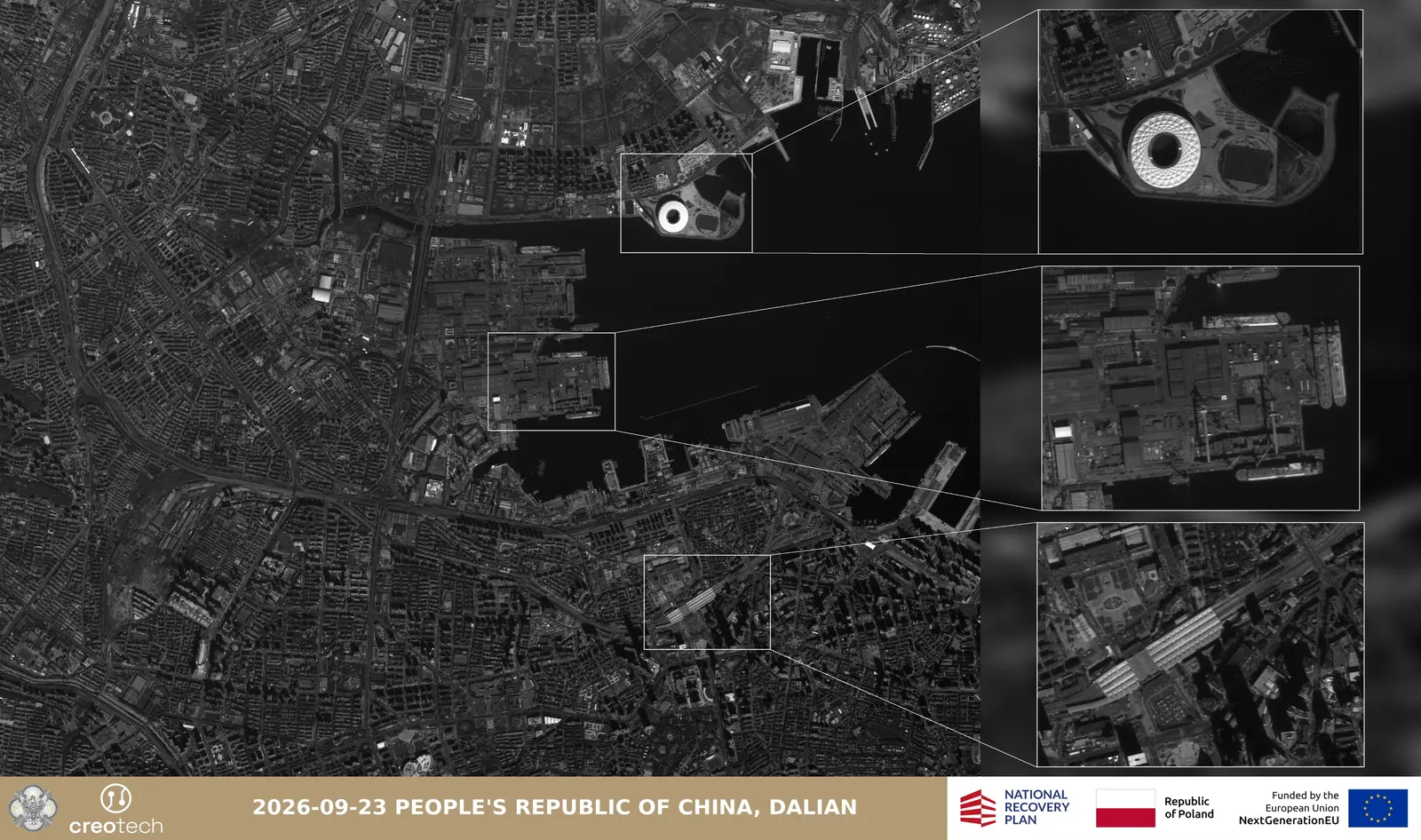 Satelitul polonez Mikroglob-1 a prins imagini rare ale noului portavion chinez